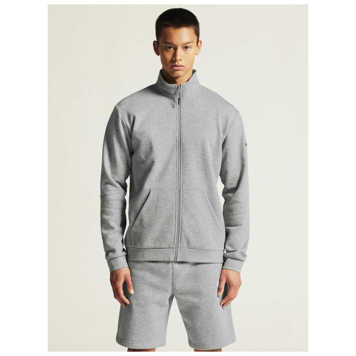 Community 2.0 Zip Jkt M - Grey Melange - Closeup 5