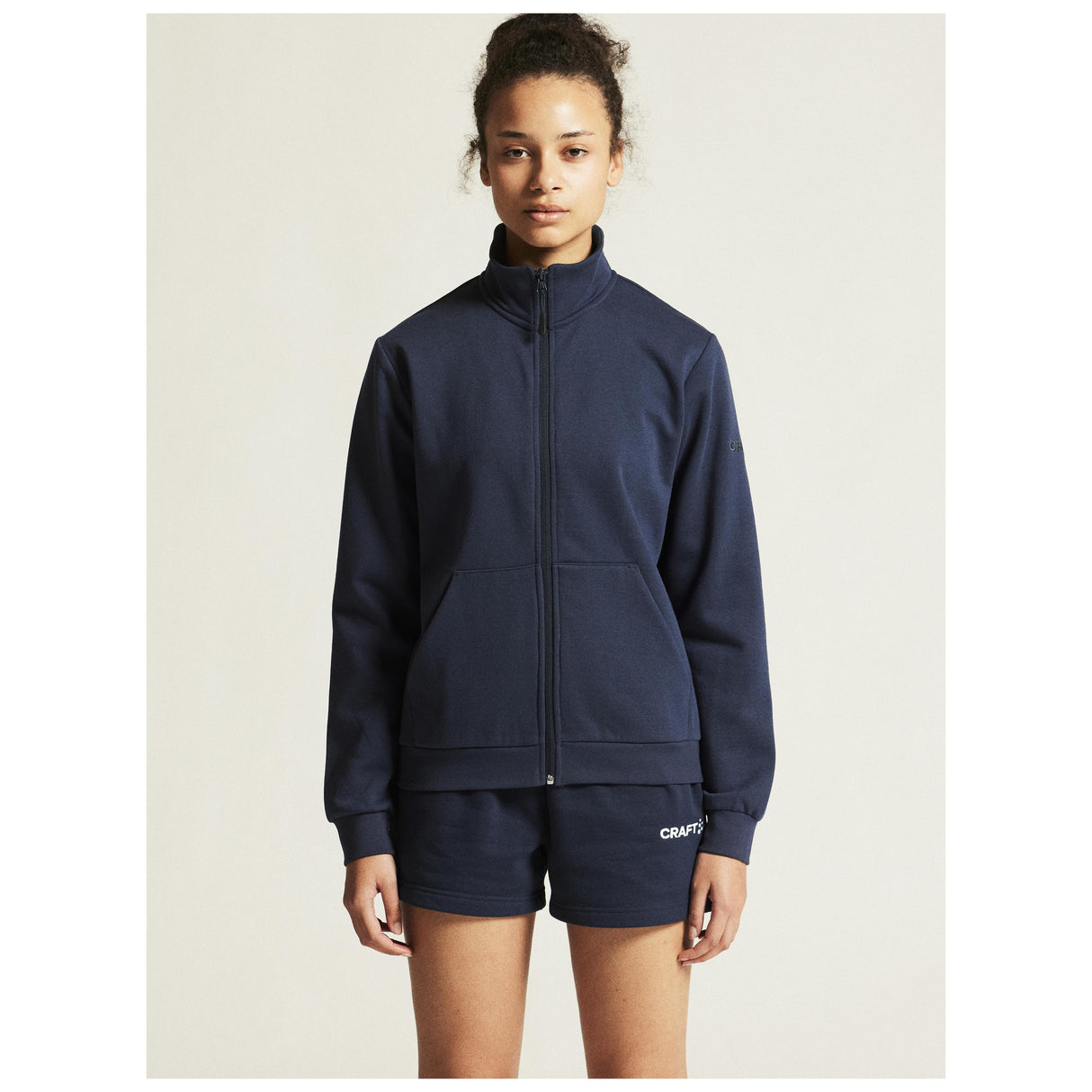 Community 2.0 Zip Jkt W - Navy - Closeup 5