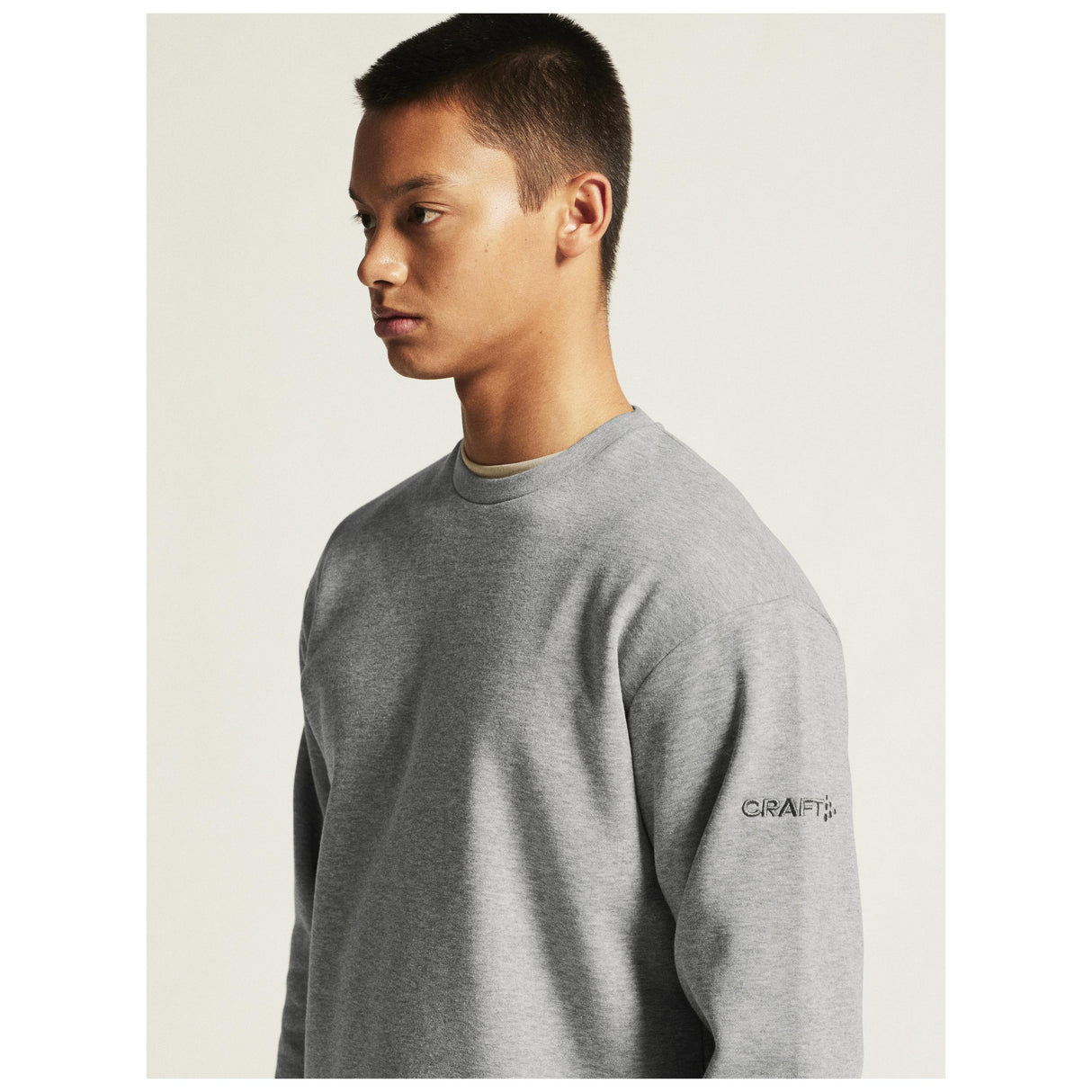 Community 2.0 R Neck M - Grey Melange - Closeup 6