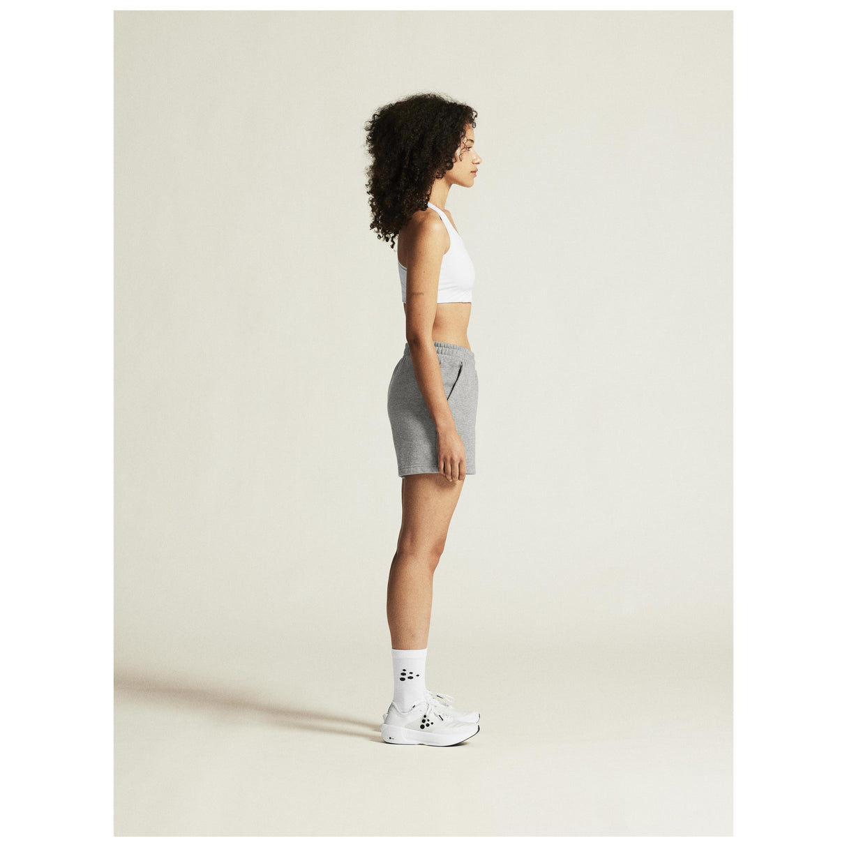 Community 2.0 Shorts W - Grey Melange - Closeup 2