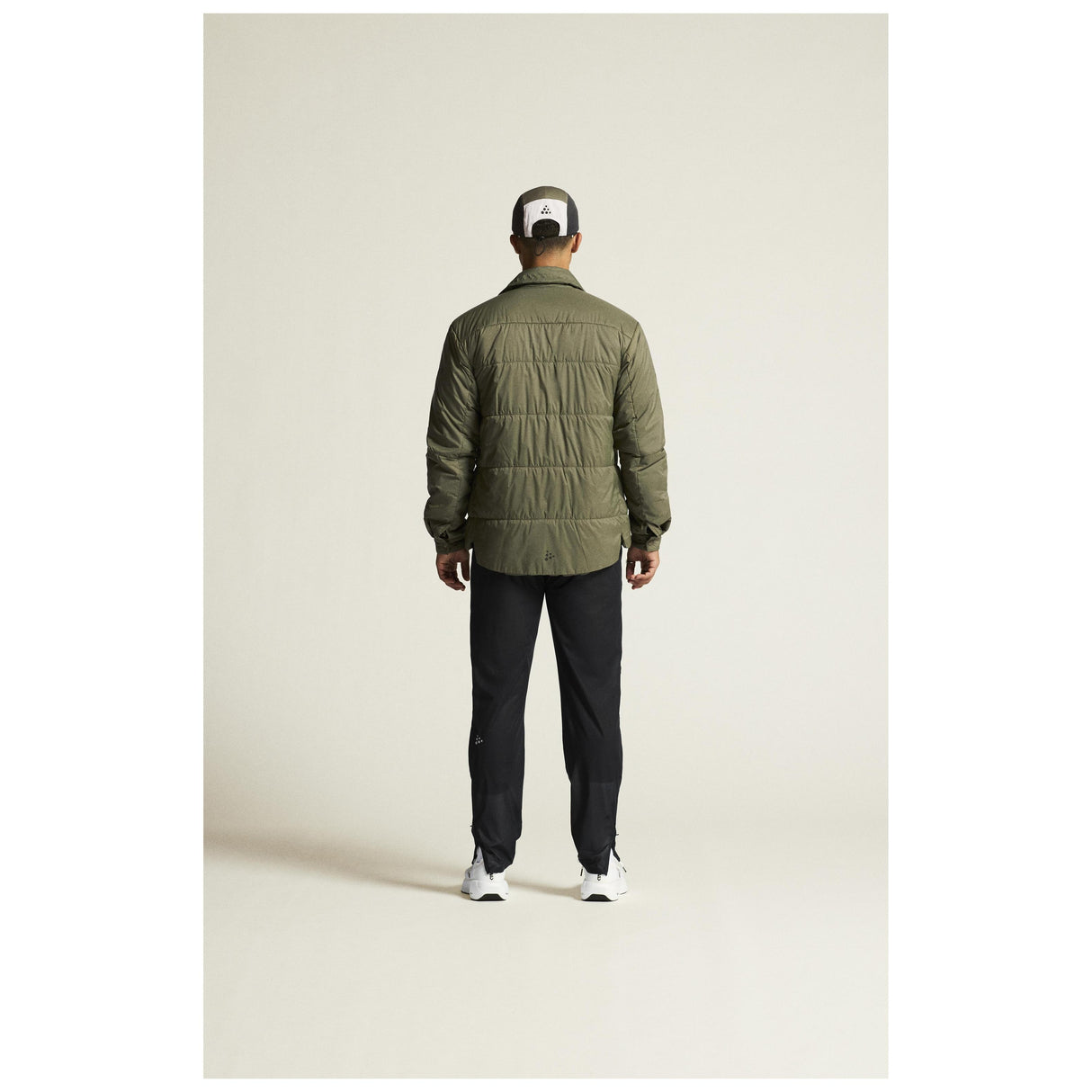 Adv Urban Lt Padded Overshirt Uni - Dark Green - Closeup 3