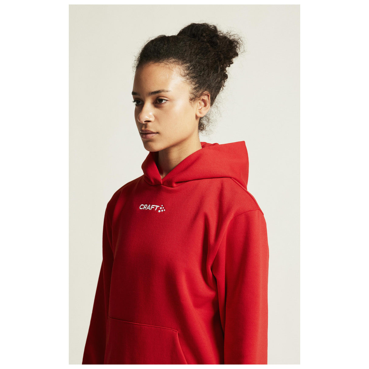 Community 2.0 Logo Hoodie W - Red - Closeup 6