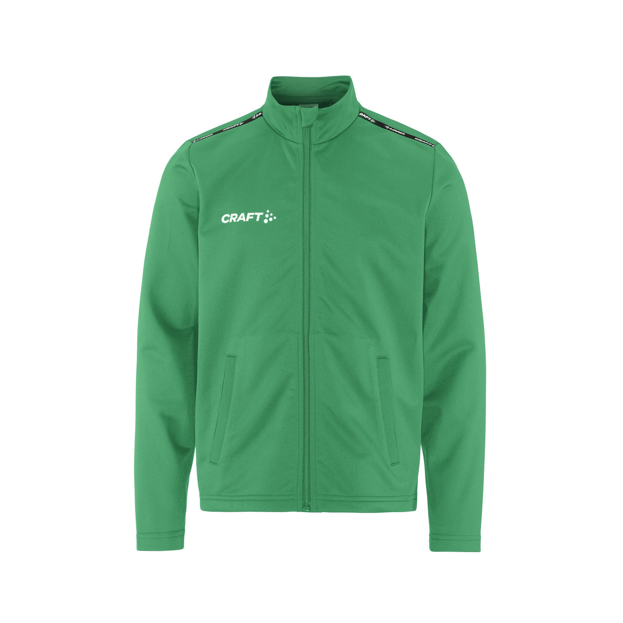 Squad Go Fz Jacket Jr - Green - Front