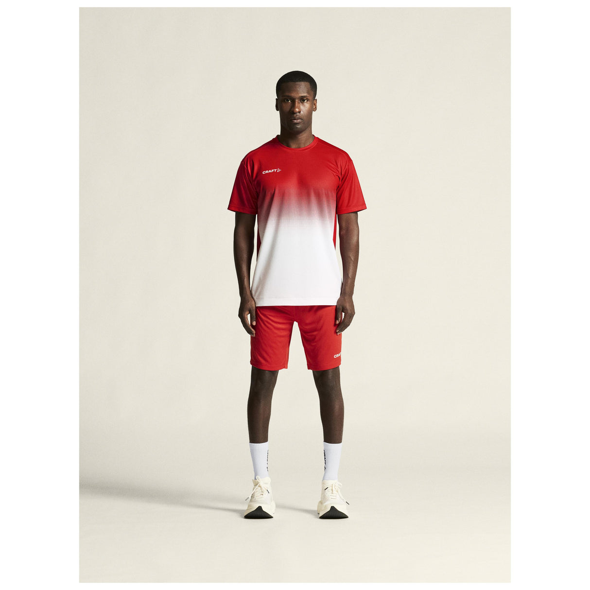 Evolve 2.0 Structured Graphic Jersey M - Red/White - Closeup 1