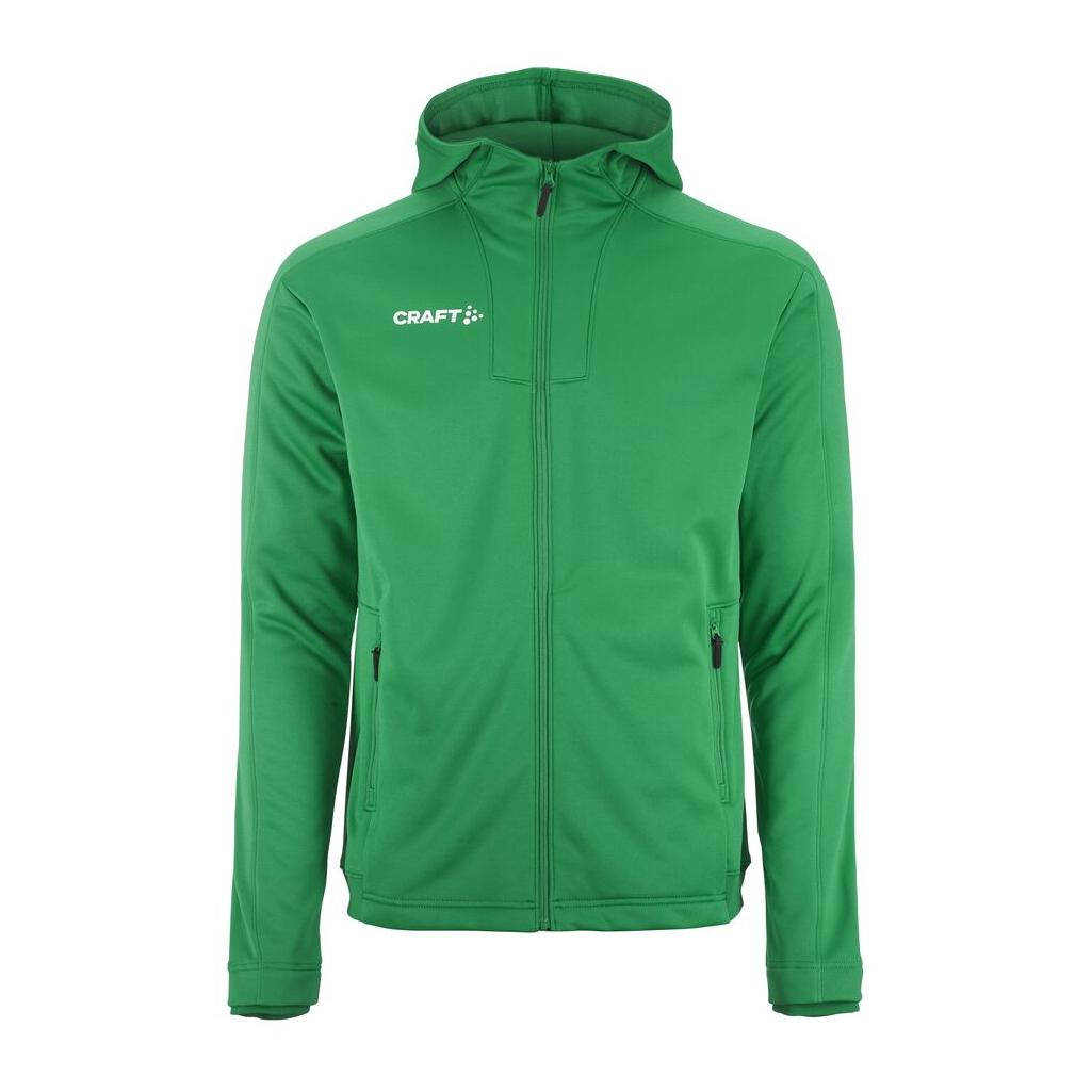 Evolve 2.0 Brushed Hood Jkt M - Green - Front