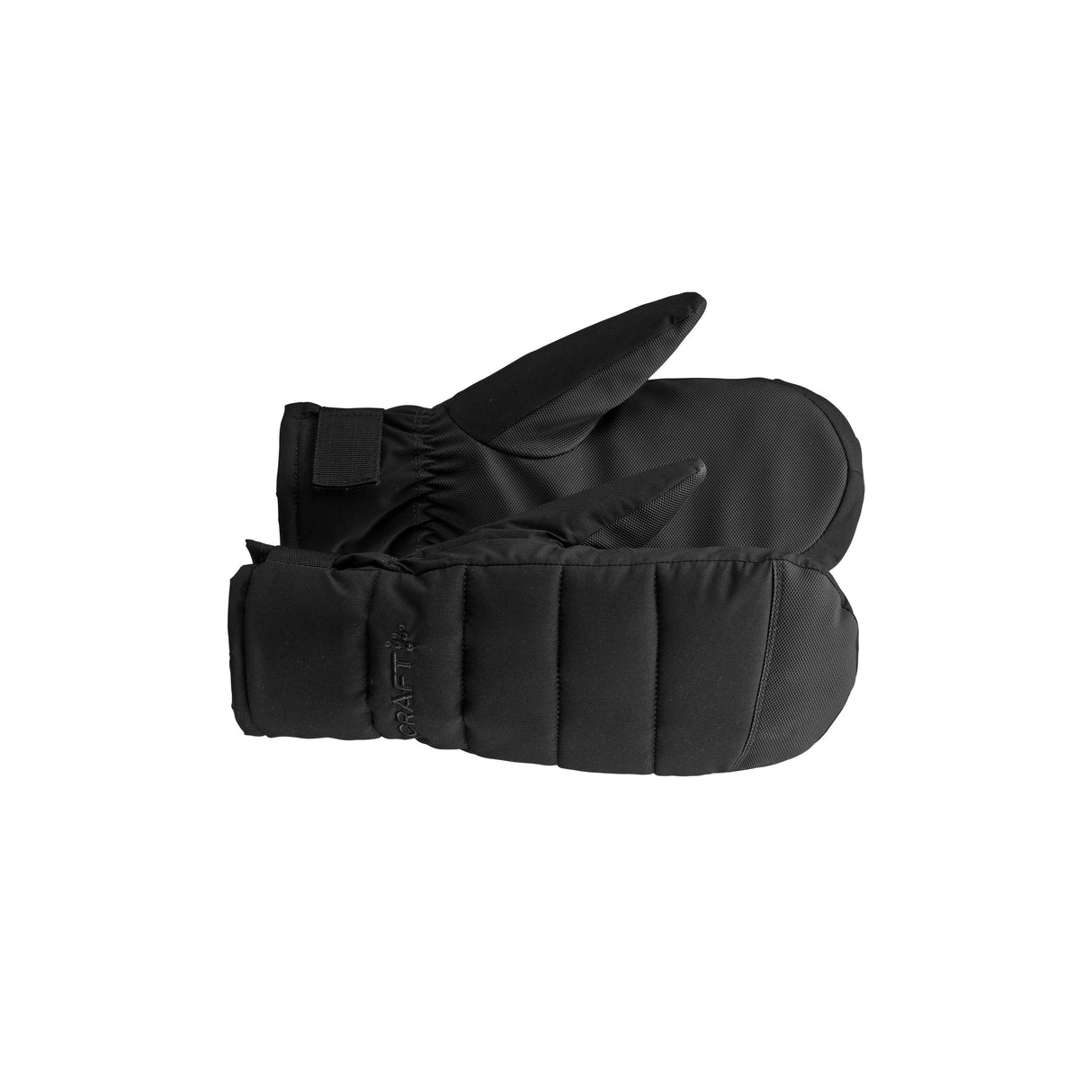 Explore Padded Mitten - Black - Front