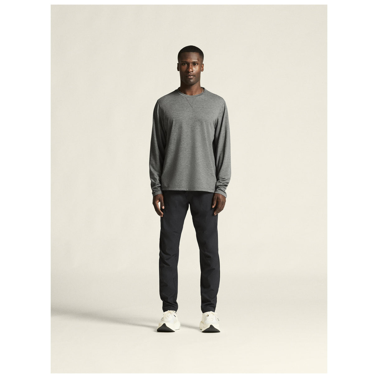 Athleisure Layers Dry Thermal Mesh M - Dark Grey Melange - Closeup 1