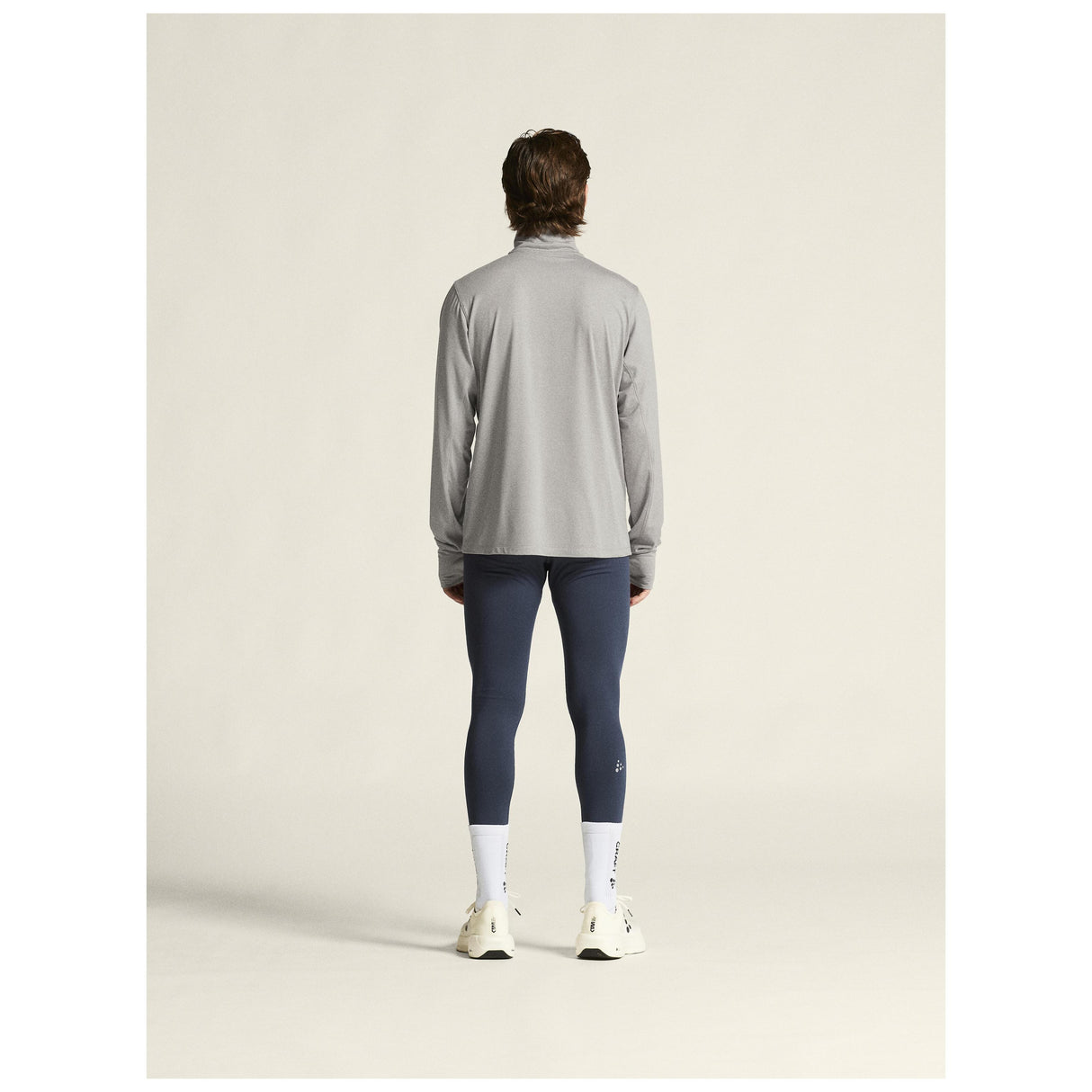 Flow Hz Ls M - Grey Melange - Closeup 3