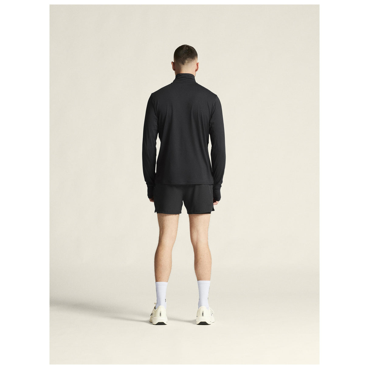 Flow Hz Ls M - Black Melange - Closeup 3