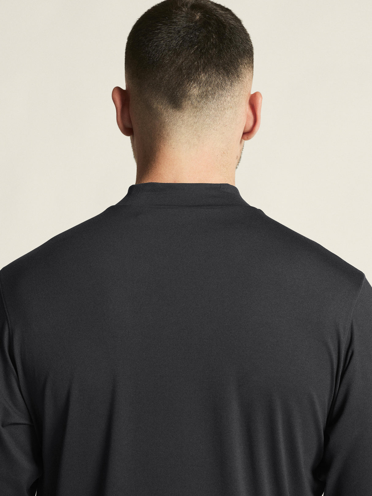 Flow Mn Ls M - Black Melange - Closeup 6