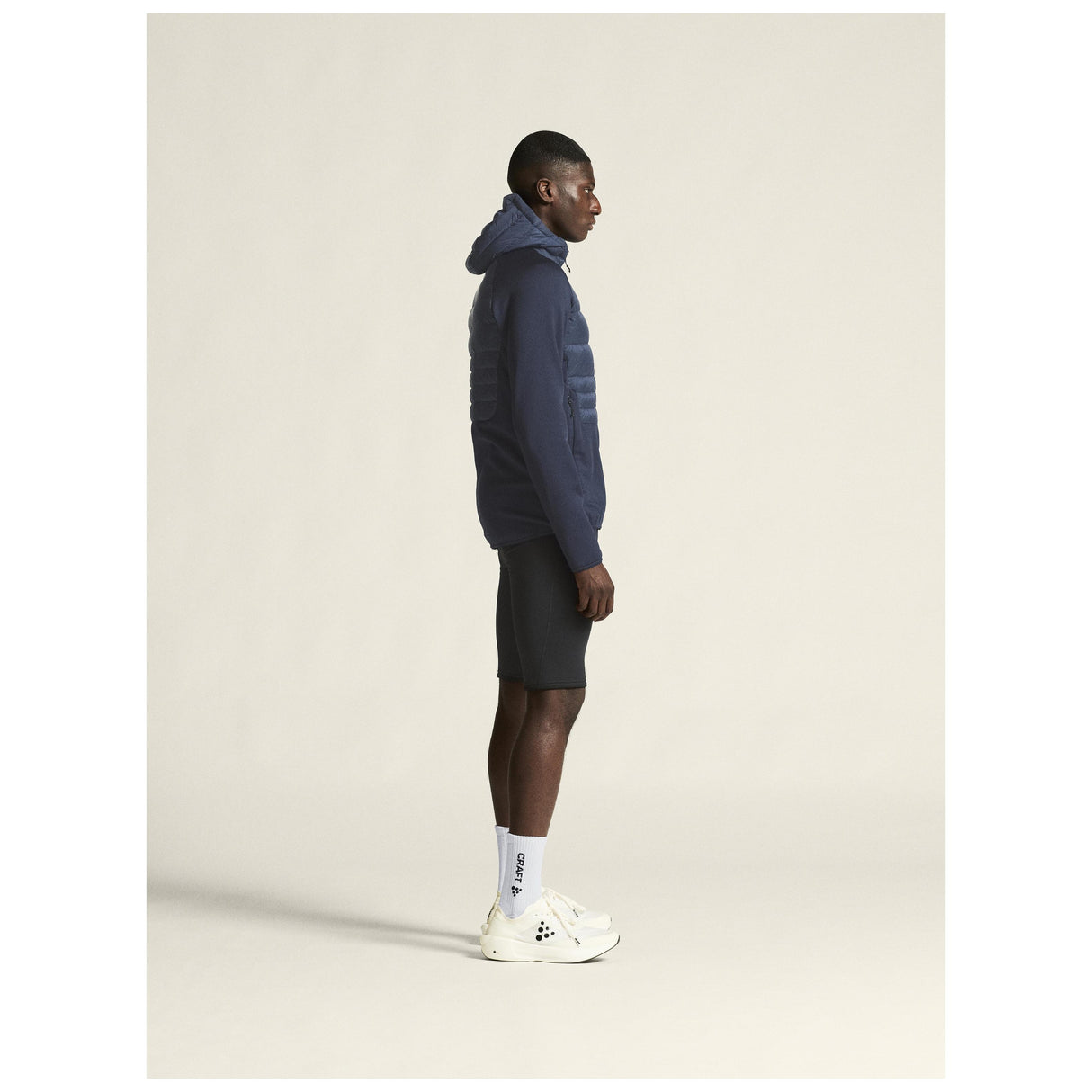 Explore Power Fleece Short Tights M - Black - Closeup 2