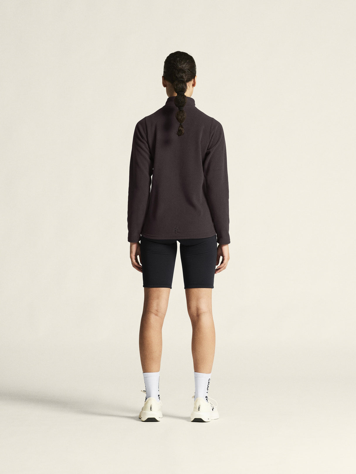 Explore Power Fleece Short Tights W - Black - Closeup 3