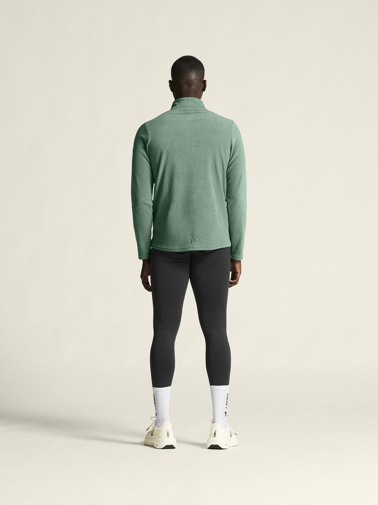 Explore Power Fleece Tights M - Black - Closeup 3