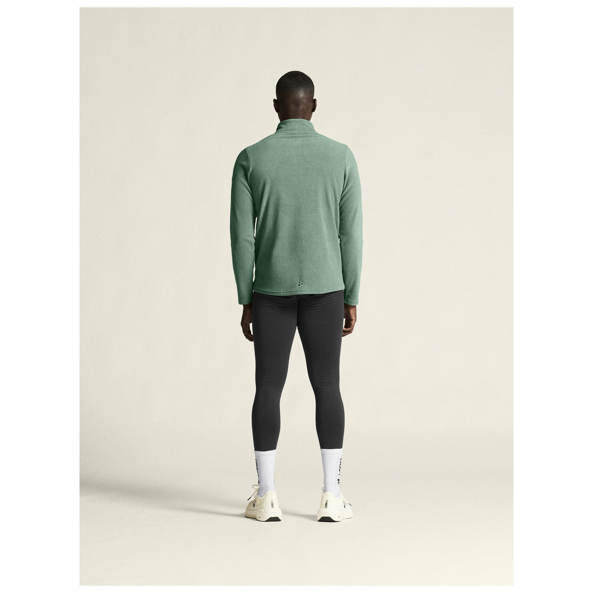 Explore Power Fleece Tights M - Black - Closeup 3