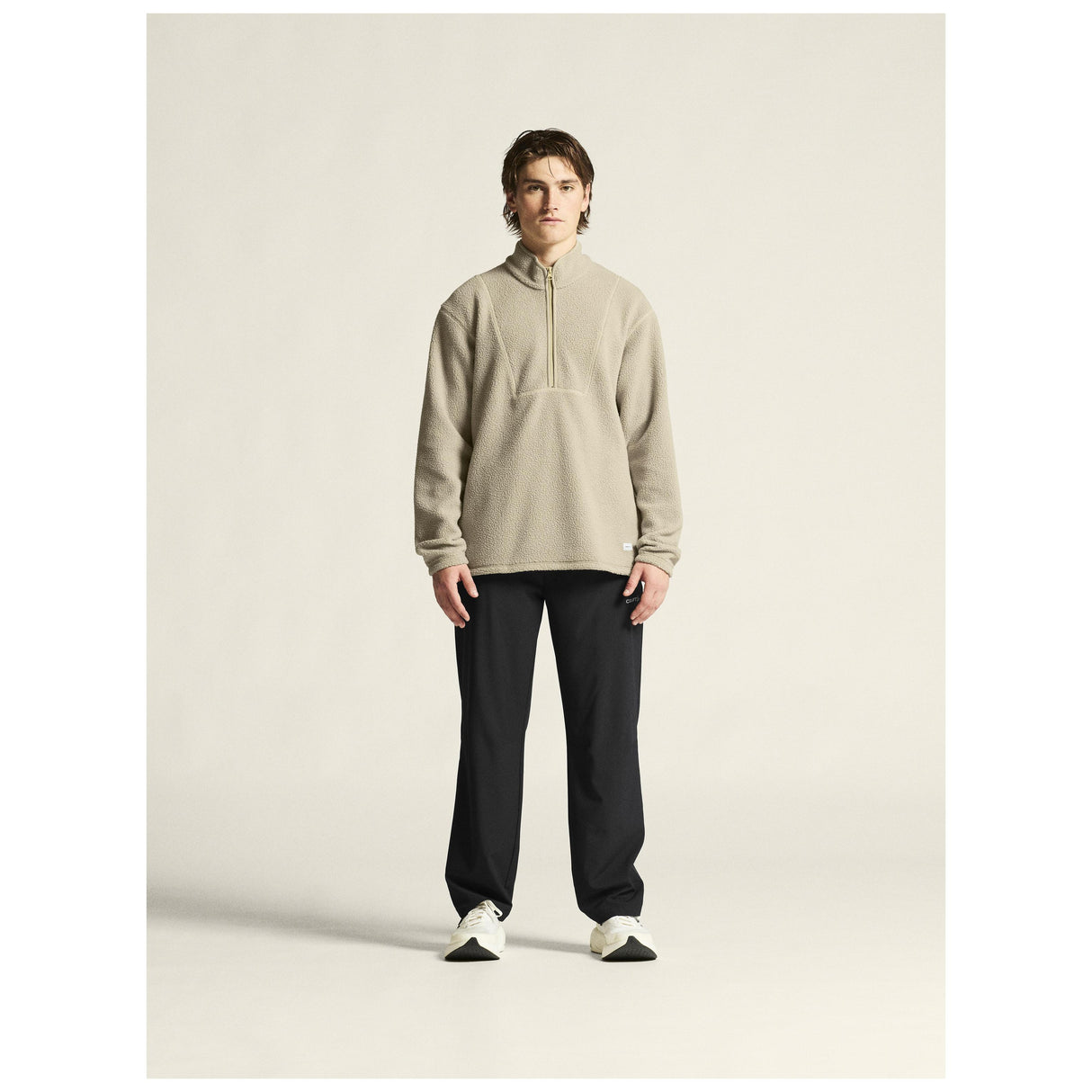 Join Pile Fleece Hz M - Beige - Closeup 1