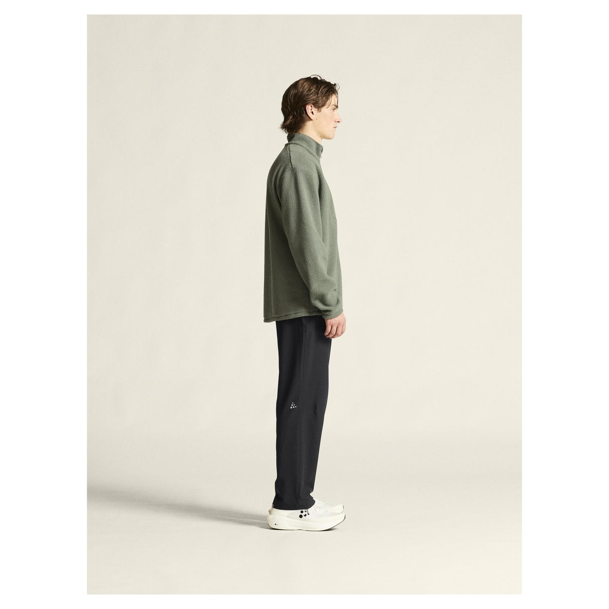 Join Pile Fleece Hz M - Green - Closeup 2