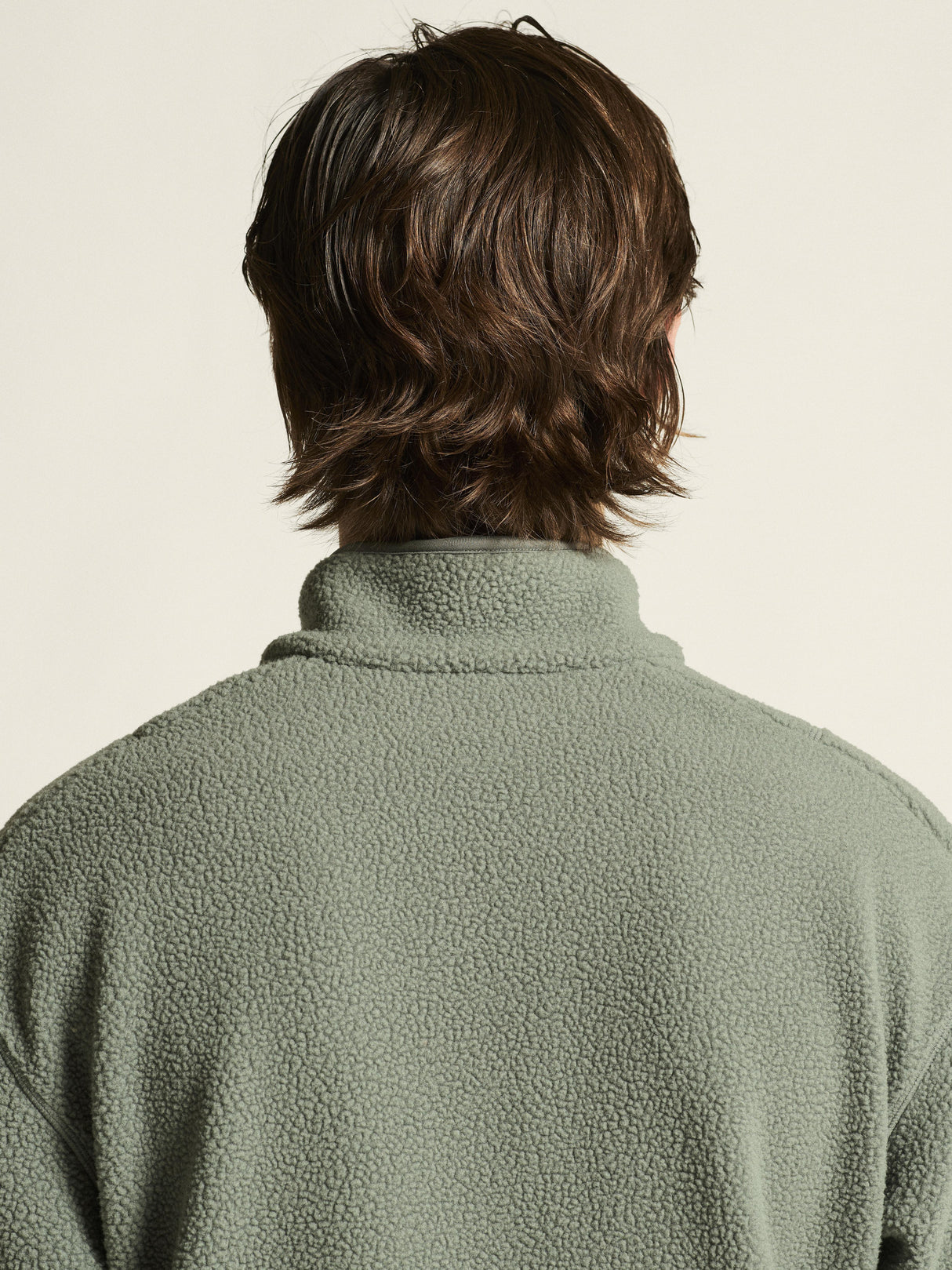 Join Pile Fleece Hz M - Leaf - Closeup 7