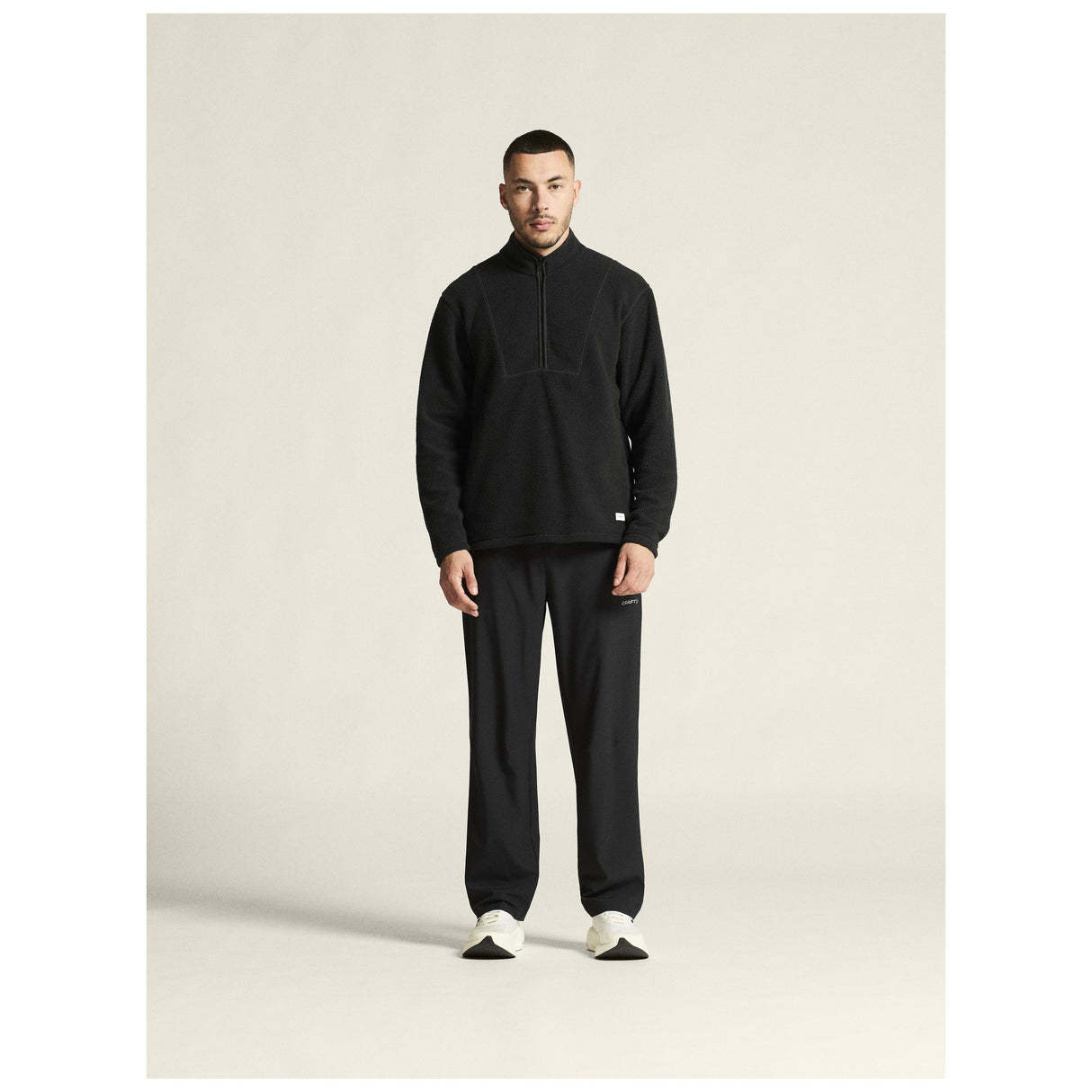 Join Pile Fleece Hz M - Black - Closeup 1