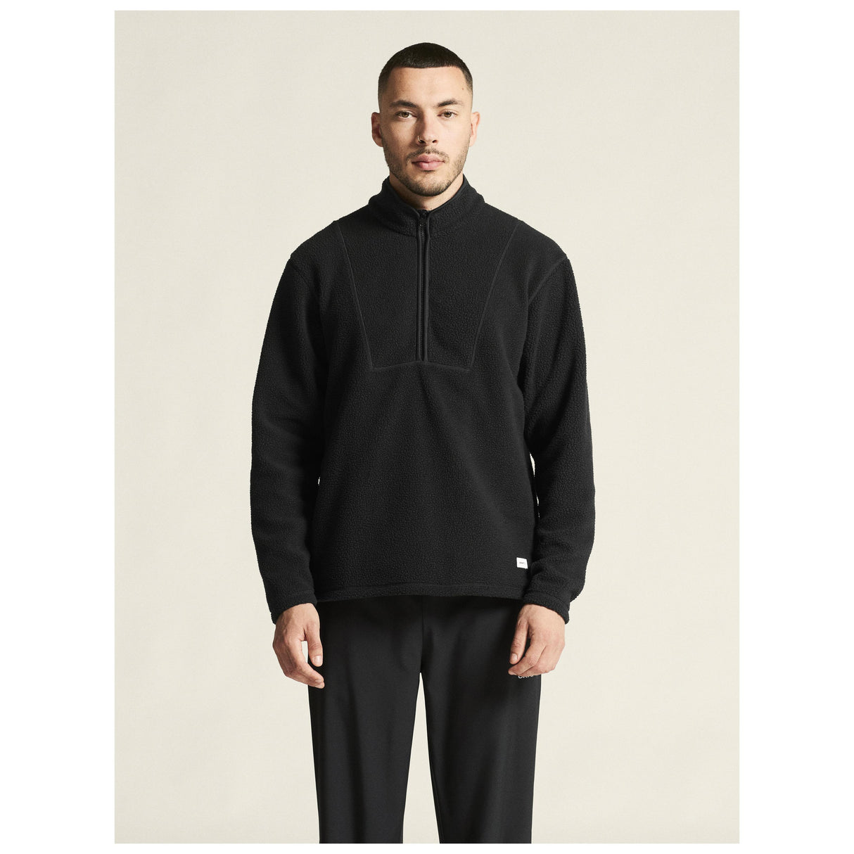 Join Pile Fleece Hz M - Black - Closeup 4
