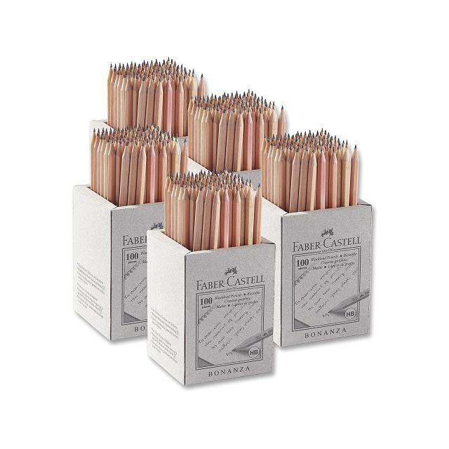 Large pack of pencils FABER unpolished 500/pack