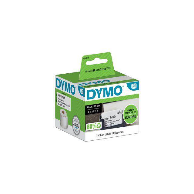 Label DYMO glueless 51x89mm 300/pc