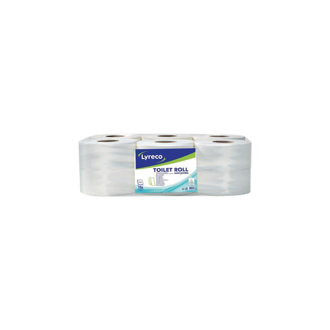 Toilet paper LYRECO Mini 180m 12/pack