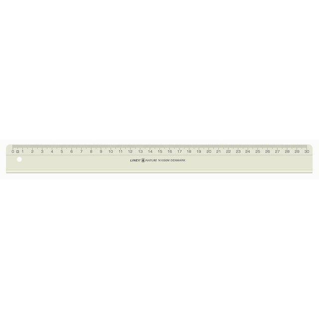 Ruler LINEX 30cm natural material