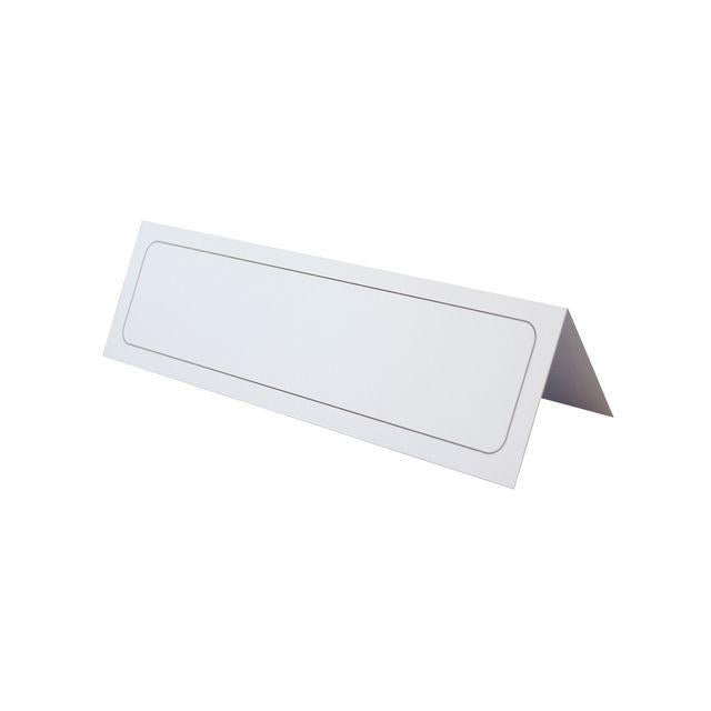 Table sign DURABLE 61x210mm white 100/pc