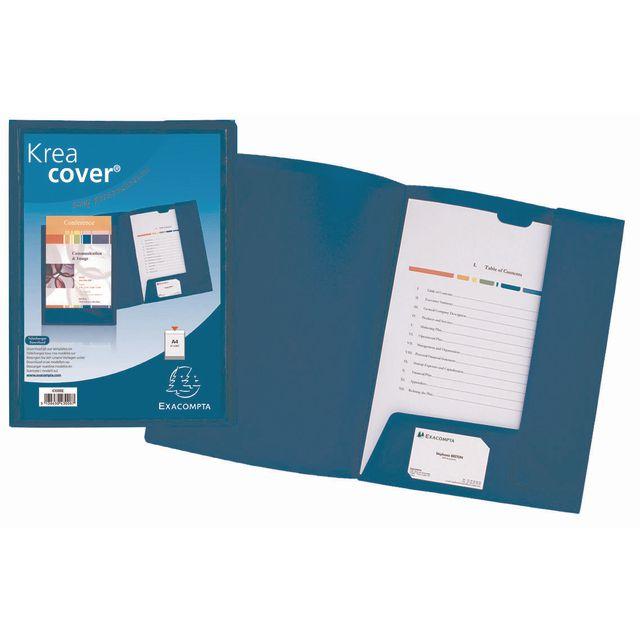 Folder EXACOMPTA KreaCover 2-kl PP A4 blue