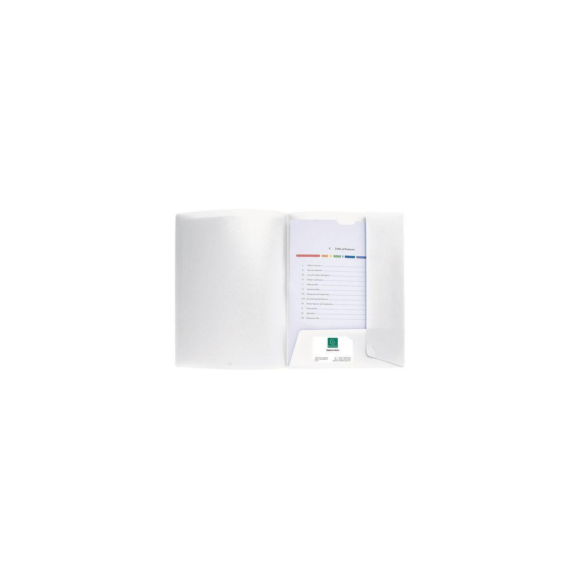 Project folder EXACOMPTA PP A4 white