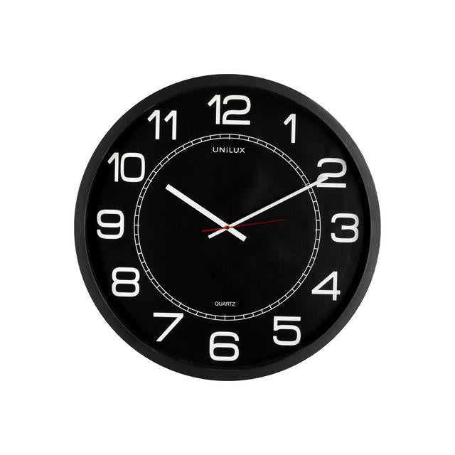 Wall clock UNILUX Mega Ø57,5cm black
