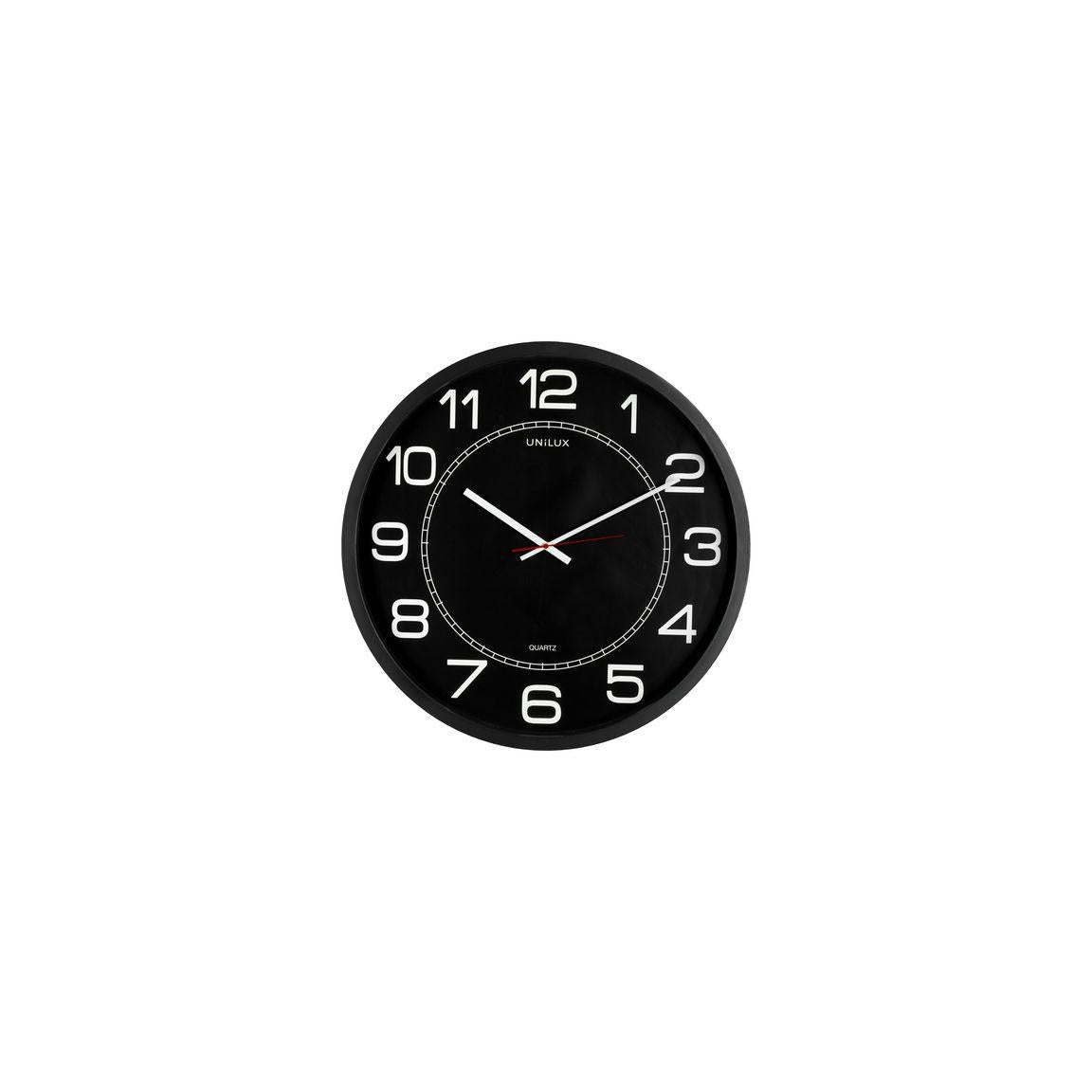 Wall clock UNILUX Mega Ø57,5cm black