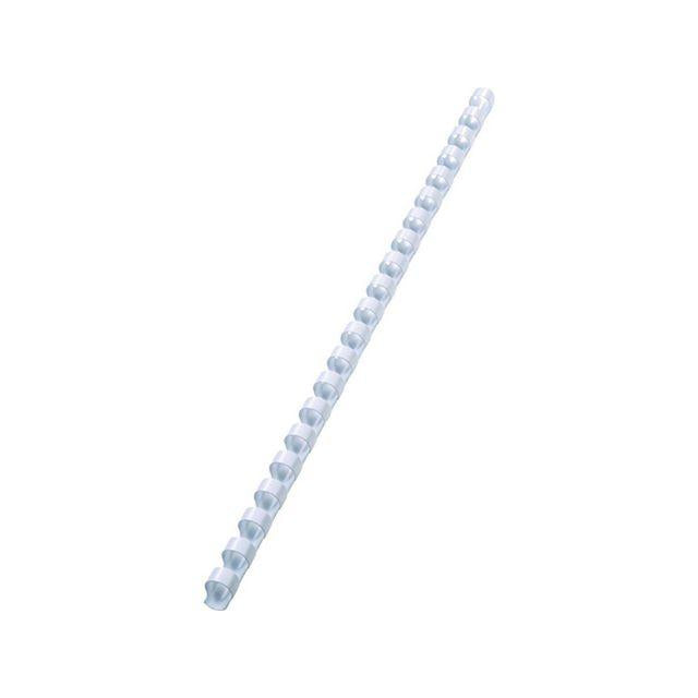 Plastic spiral GBC 25mm white 50/pack
