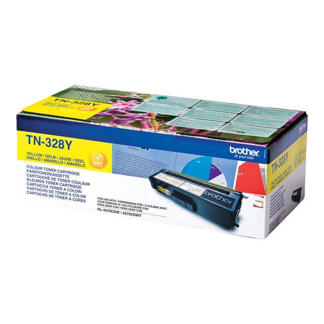Toner BROTHER TN328Y 6K yellow