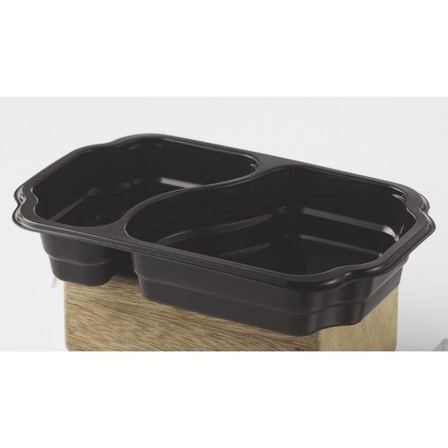 DUNIform 2-compartment takeaway PP black 246/pc