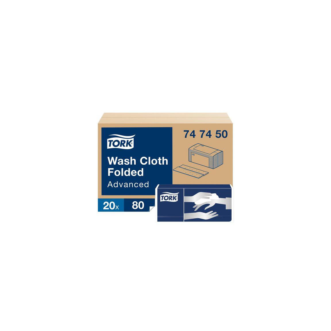 Washcloth TORK Adv 6-ply white 1600/pc