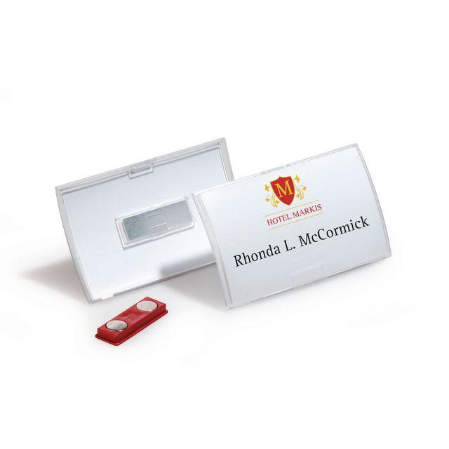 Name badge DURABLE magnet 90x54mm 10/pc
