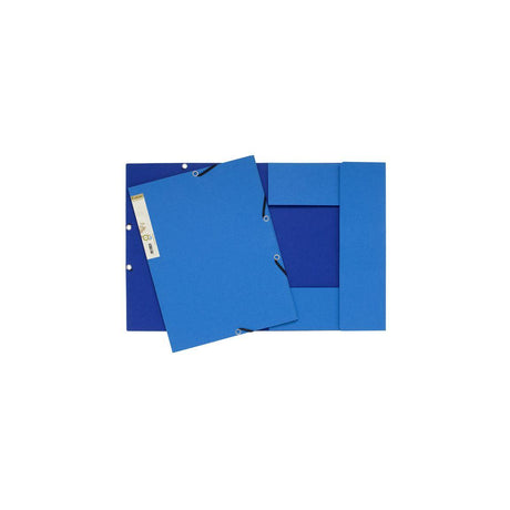 Rubber band folder FOREVER cardboard 3-cl blue