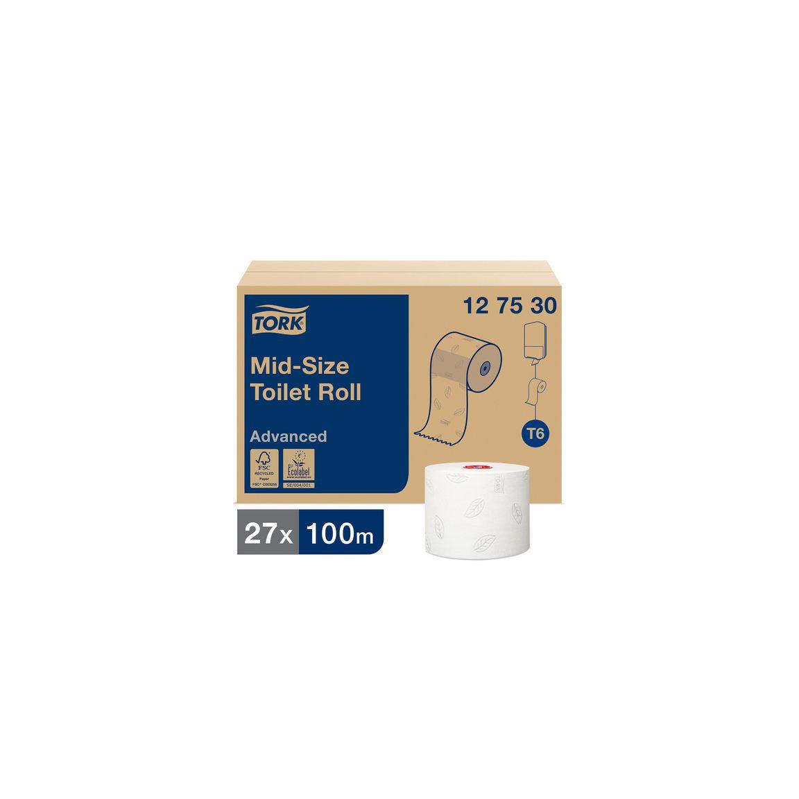 Toilet paper TORK Adv T6 2-ply 27/pack