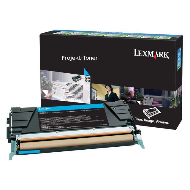 Toner LEXMARK X746A3CG 7K cyan