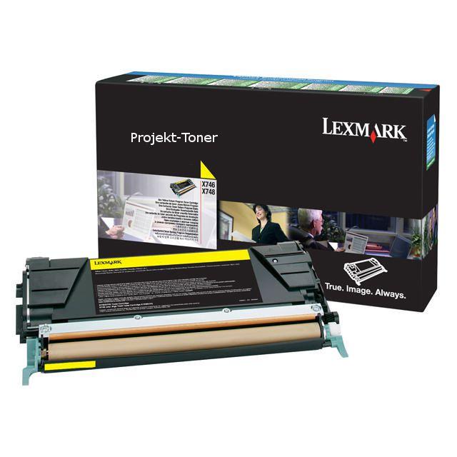 Toner LEXMARK X746A3YG 7K yellow
