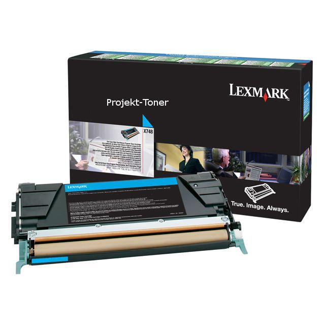 Toner LEXMARK X748H3CG 10K cyan