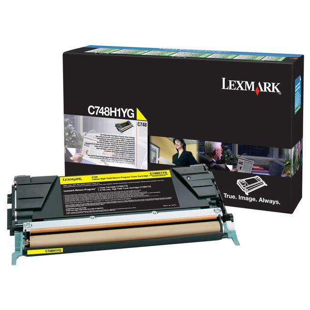 Toner LEXMARK C748H1YG 10K yellow