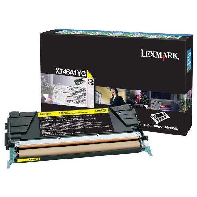 Toner LEXMARK X746A1YG 7K yellow