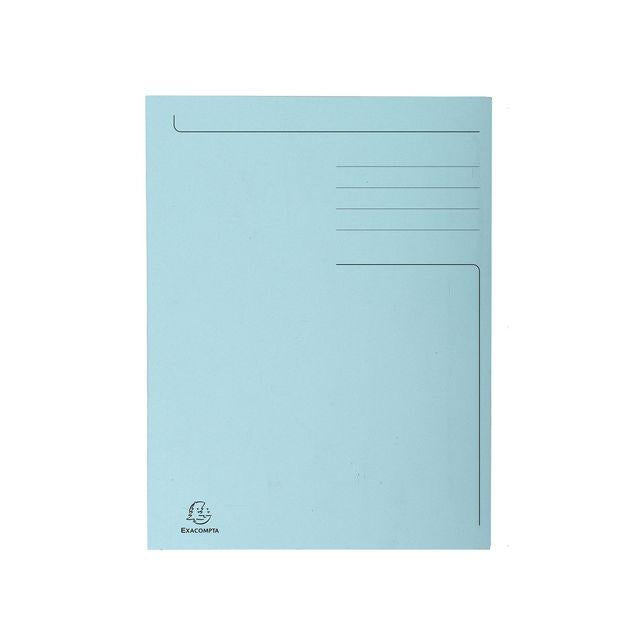 Folder EXACOMPTA 3-colour cardboard Folio blue