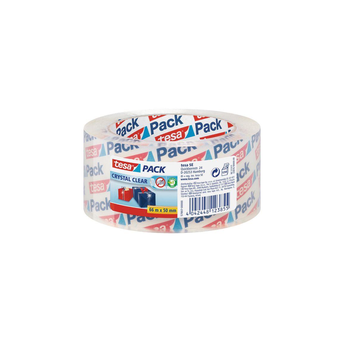 Packing tape TESA Crystal Clear50mmx66m clear