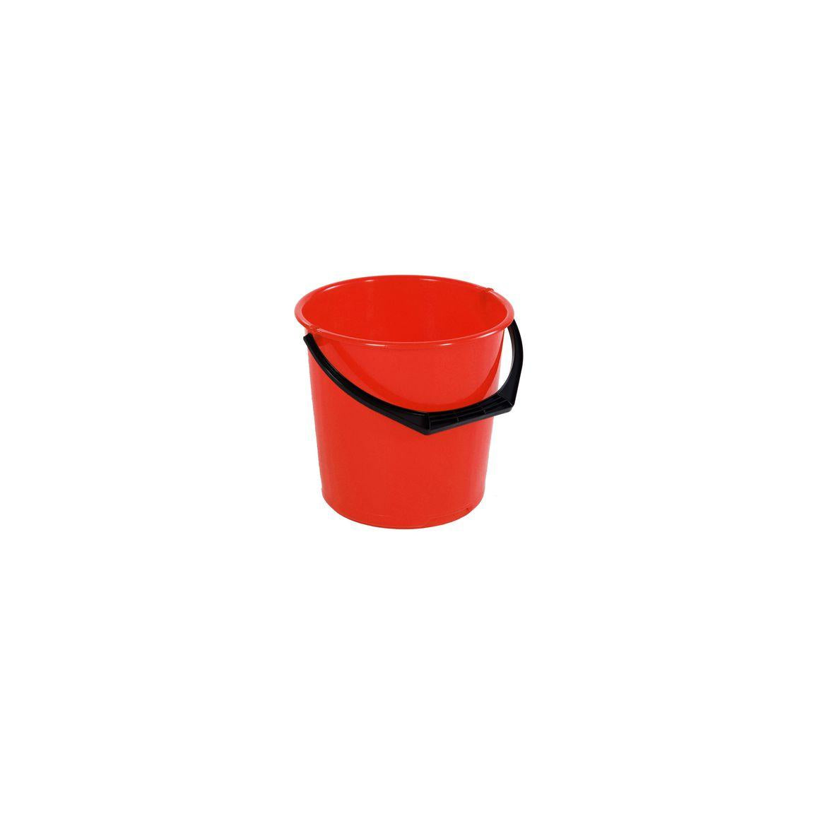 Bucket round red 10L