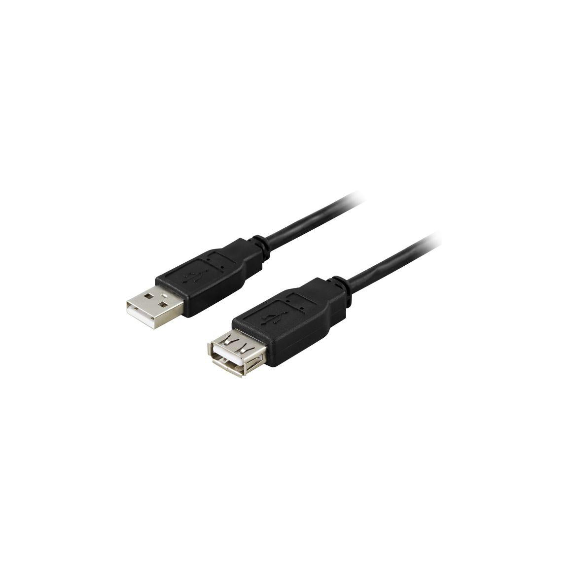 Cable DELTACO USB 2.0 extension 3m sva