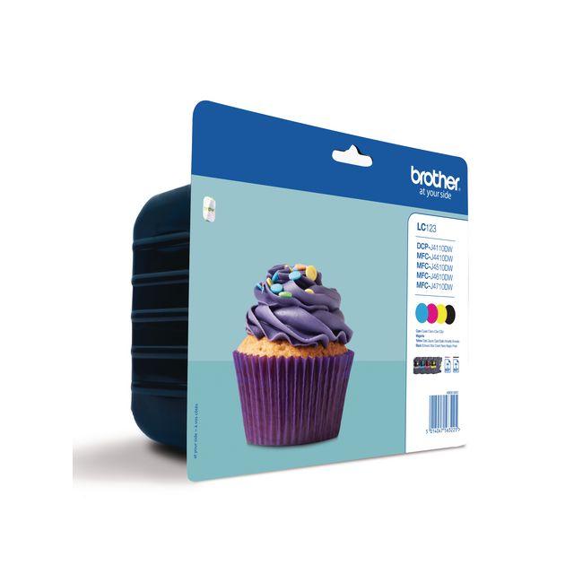 Ink cartridge BROTHER LC123 4 colours 4/pc