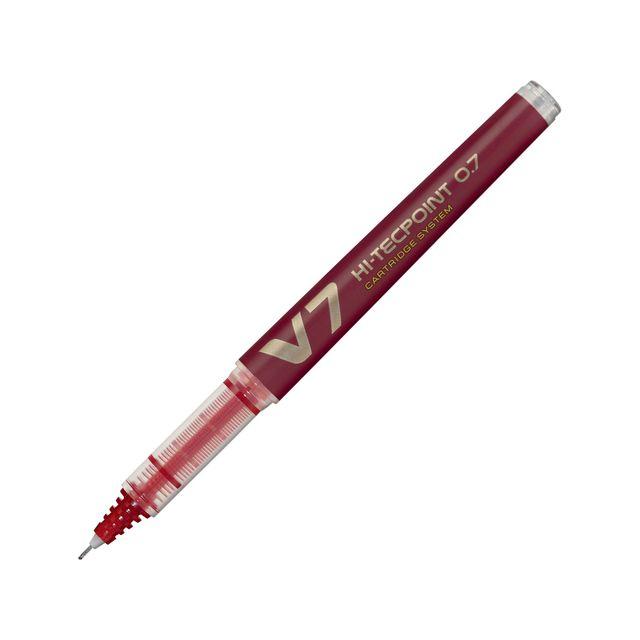Ink ballpoint pen PILOT Hi-Tec V7 red